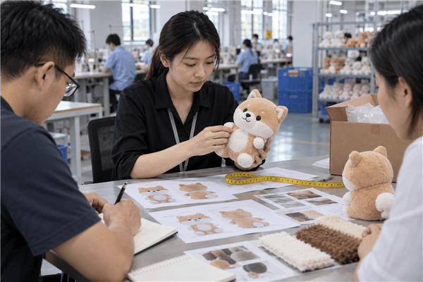 Custom plush product and factory setting for custom plush toy cost breakdown