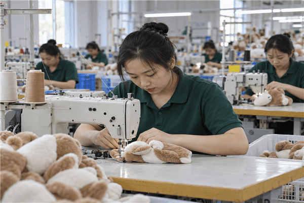 Pufza plush toys guide with product and factory context