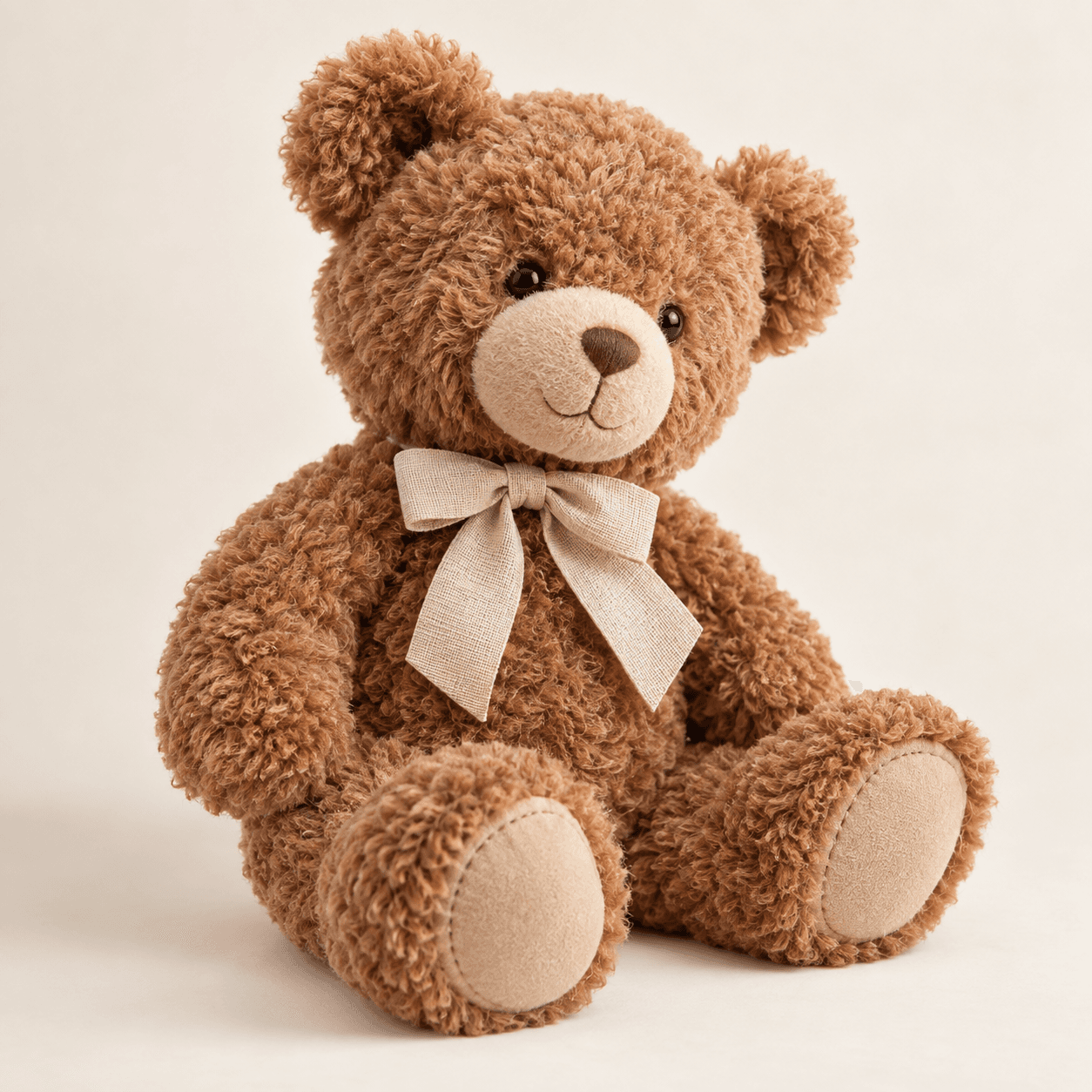 Classic brown teddy bear plush toy sample